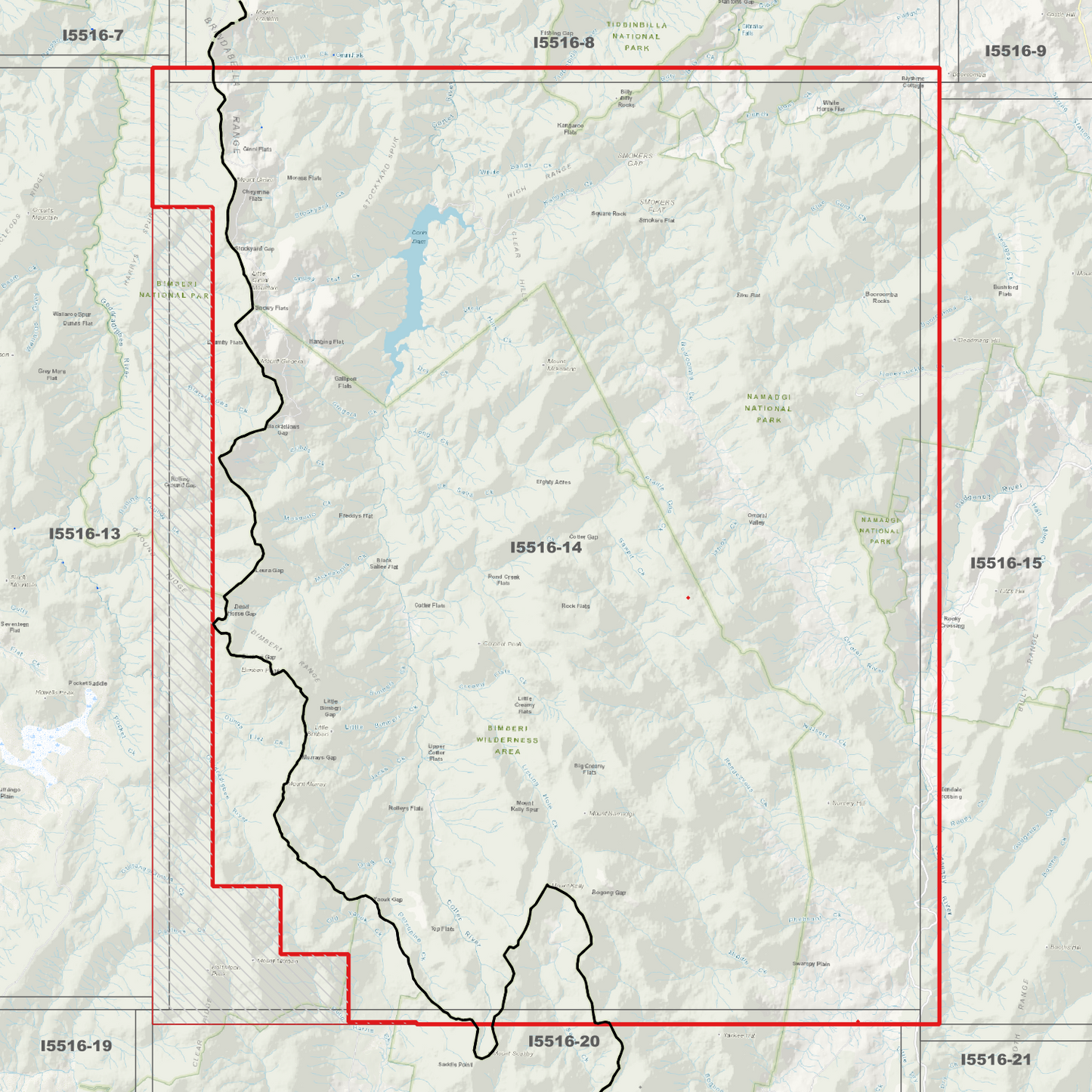 Bimberi 1m Digital Elevation Model (I5516-14)