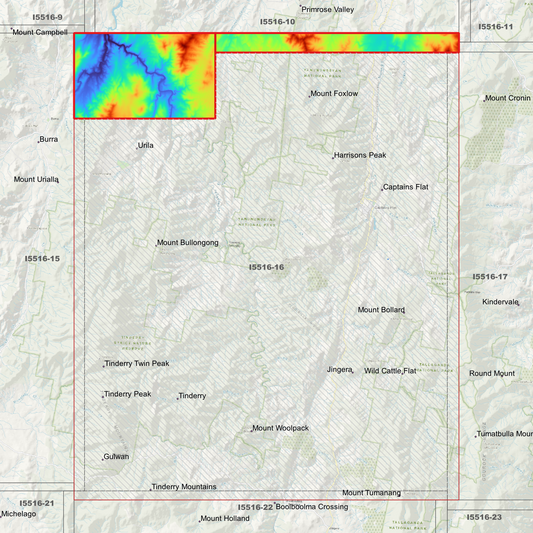 Captains Flat 1m Digital Elevation Model (I5516-16)