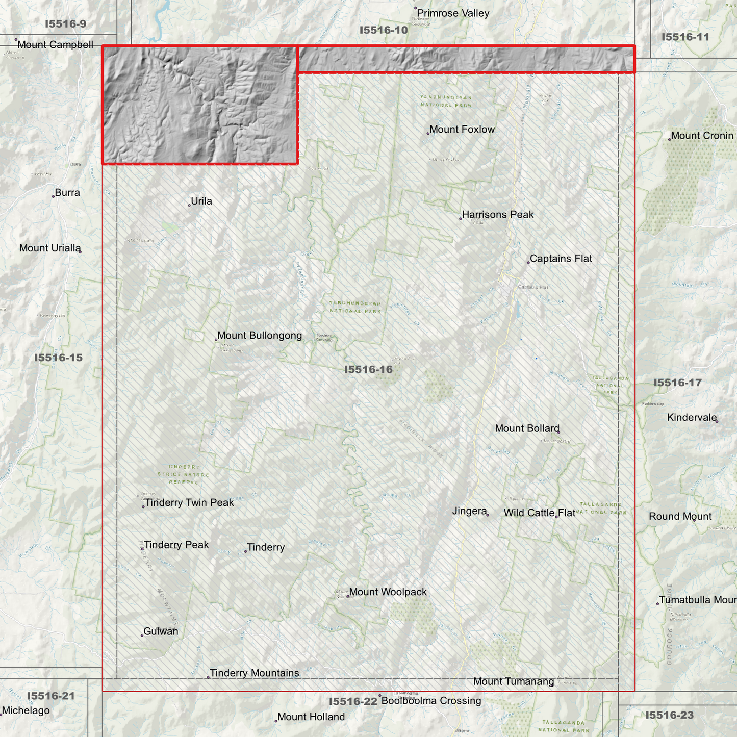 Captains Flat 1m Digital Elevation Model (I5516-16)