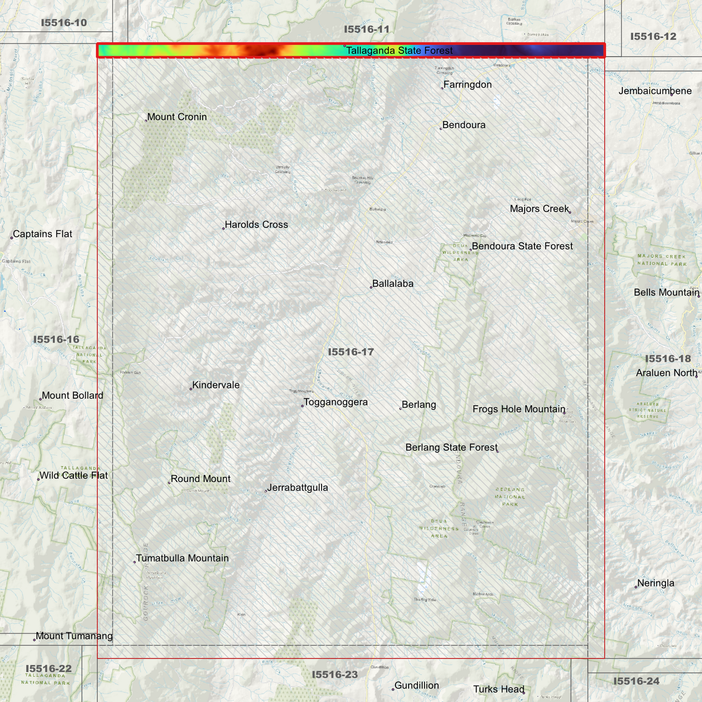 Berlang 1m Digital Elevation Model (I5516-17)