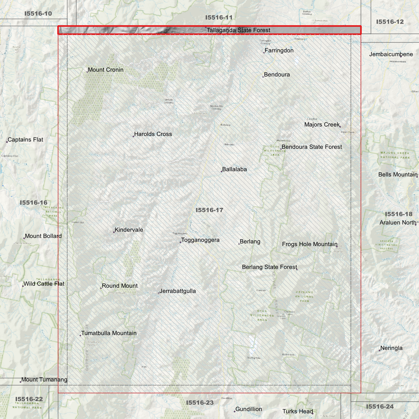 Berlang 1m Digital Elevation Model (I5516-17)