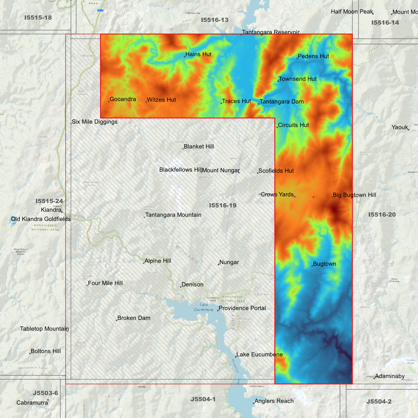Bugtown 1m & 2m Digital Elevation Models (I5516-19)