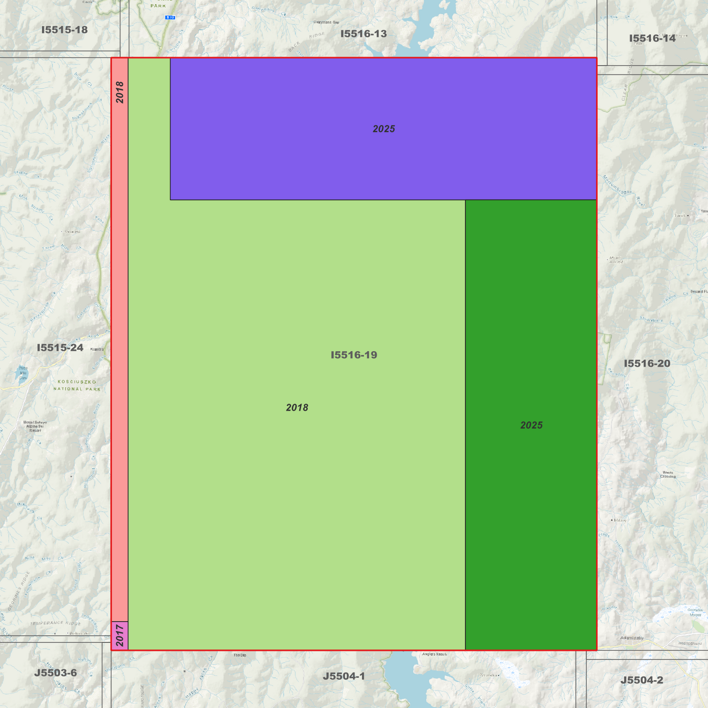 Bugtown 1m & 2m Digital Elevation Models (I5516-19)