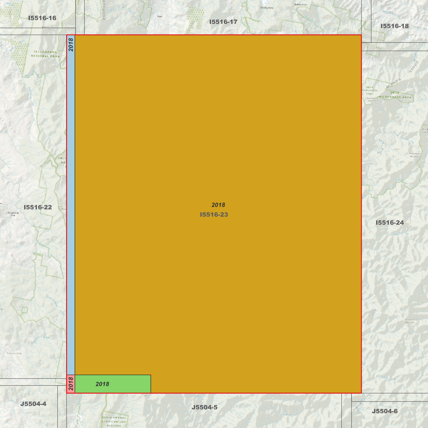 Gundillion 2m Digital Elevation Models (I5516-23)