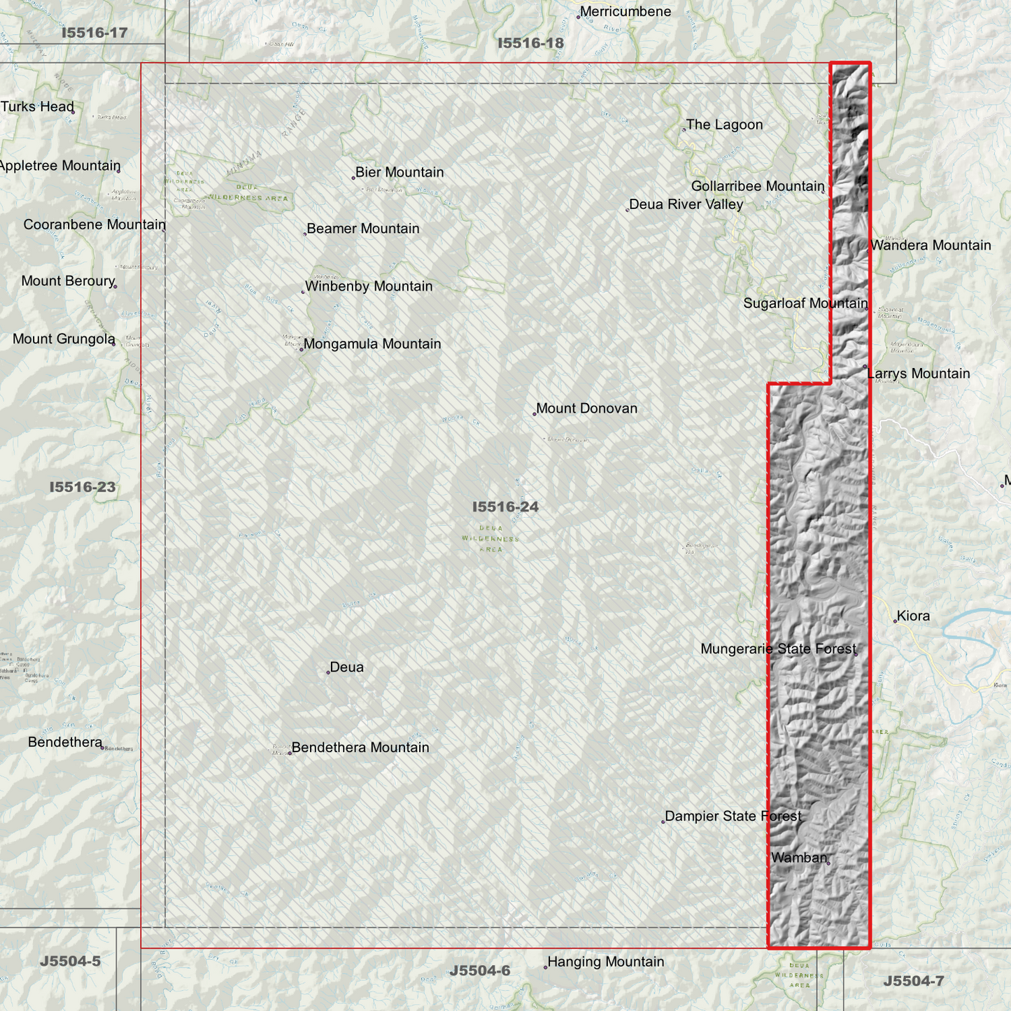 Deua 1m Digital Elevation Model (I5516-24)