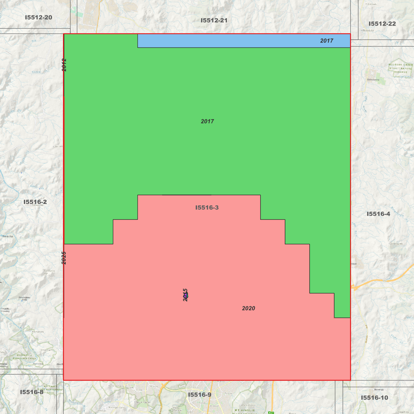 Ngunnawal 1m Digital Elevation Models (I5516-3)