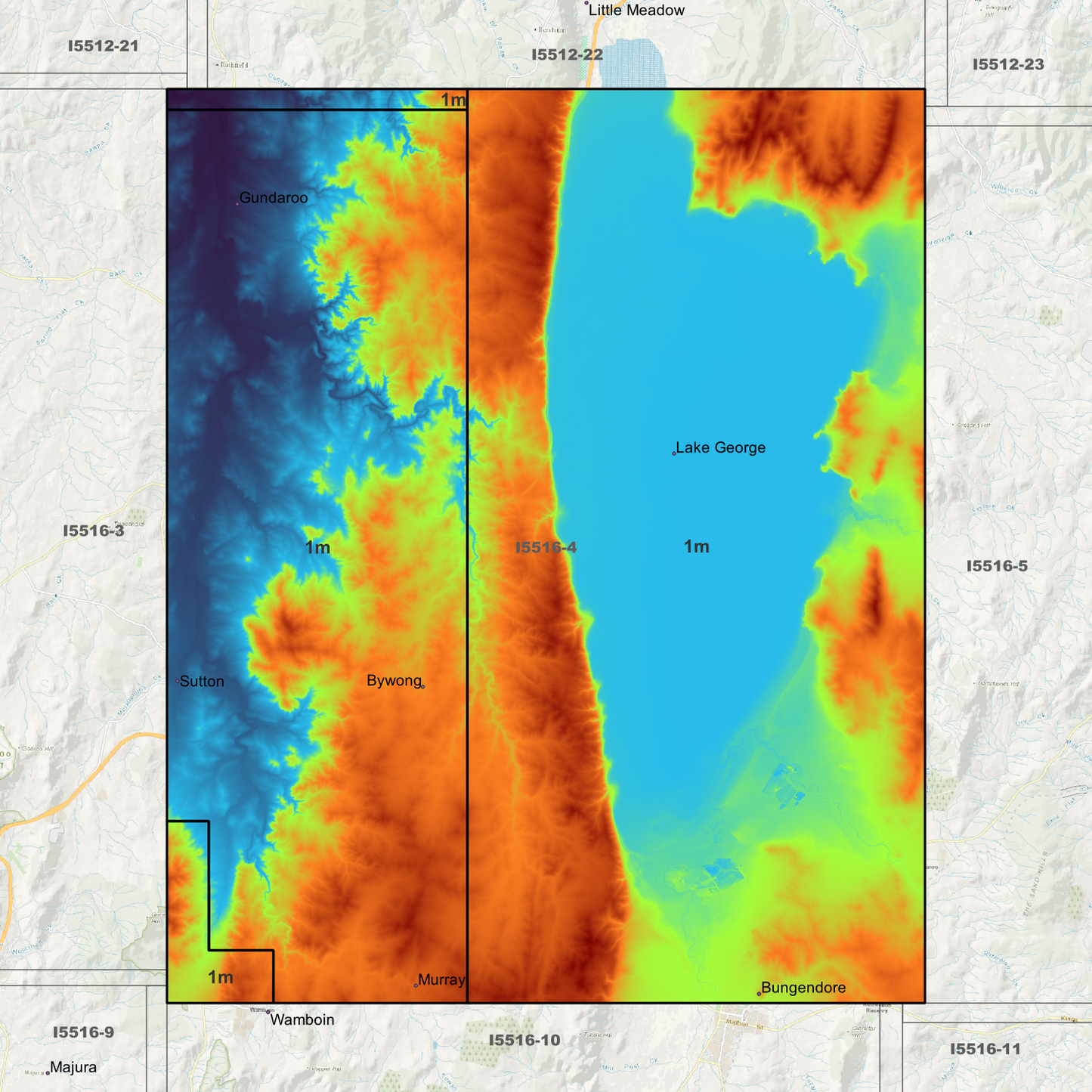 Lake George 1m Digital Elevation Models (I5516-4)
