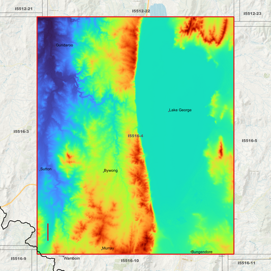 Lake George 1m Digital Elevation Model (I5516-4)