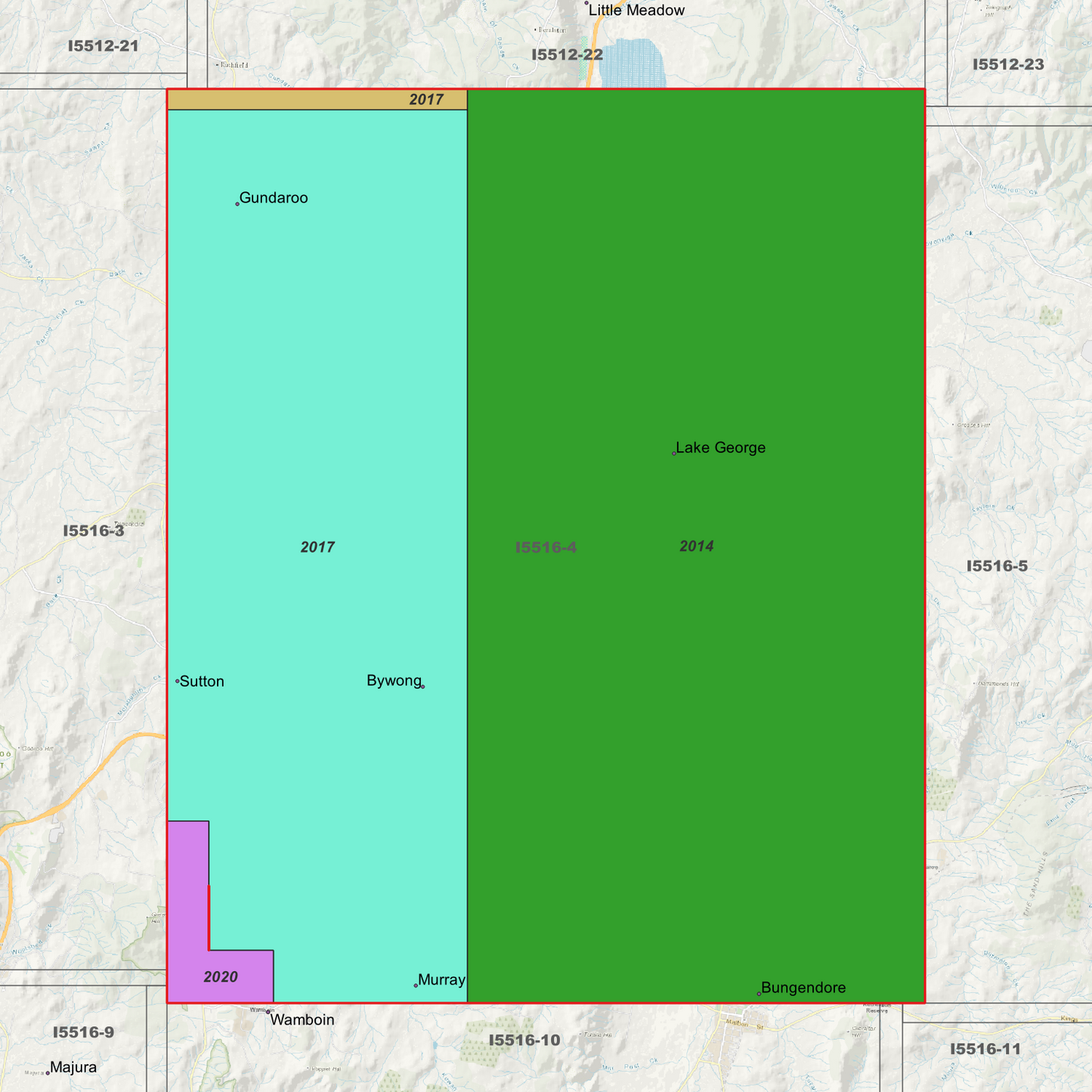 Lake George 1m Digital Elevation Models (I5516-4)