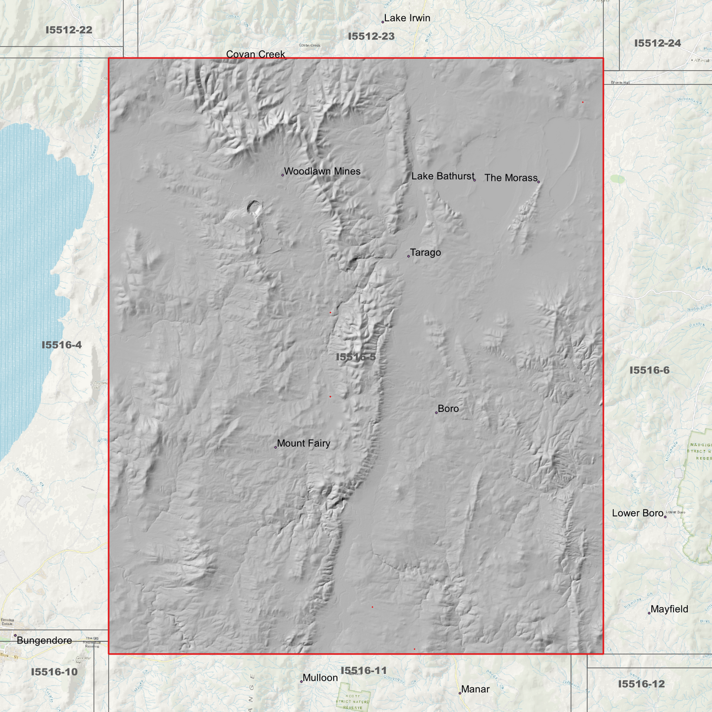 Tarago 1m Digital Elevation Models (I5516-5)