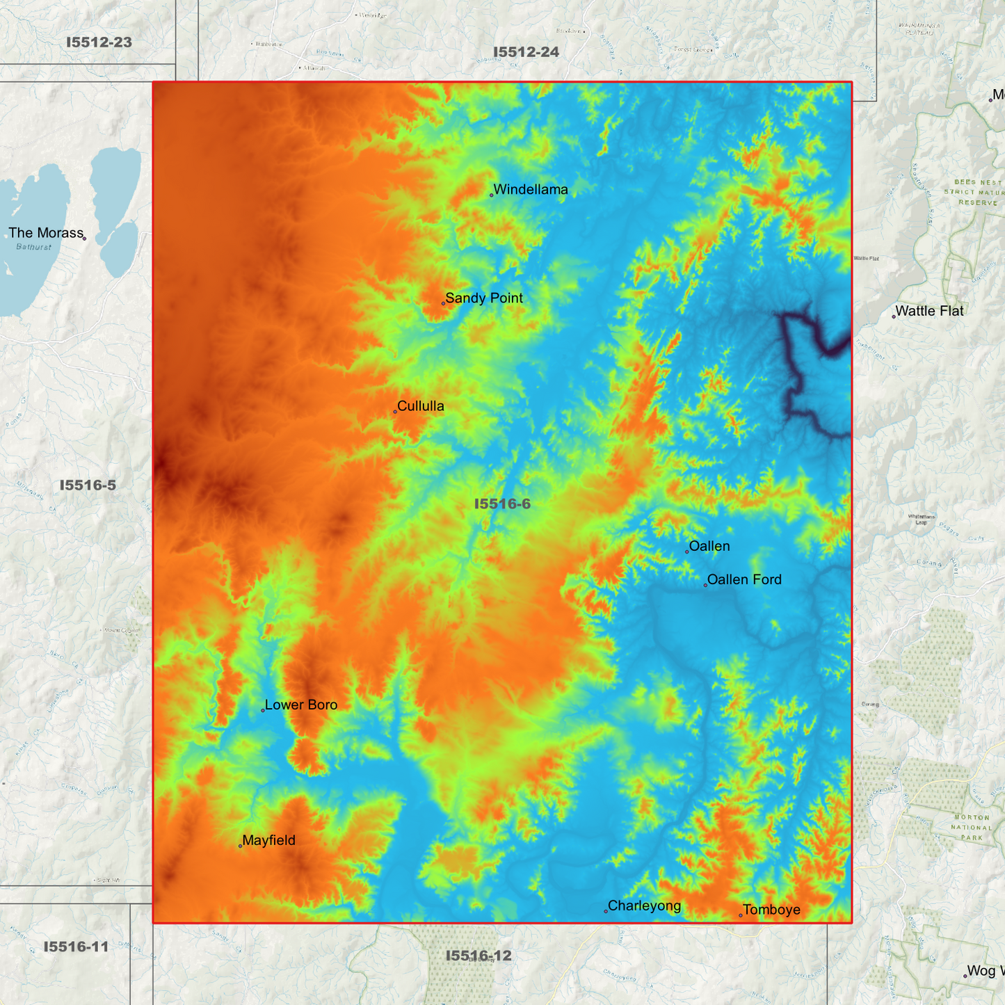 Oallen 1m Digital Elevation Models (I5516-6)