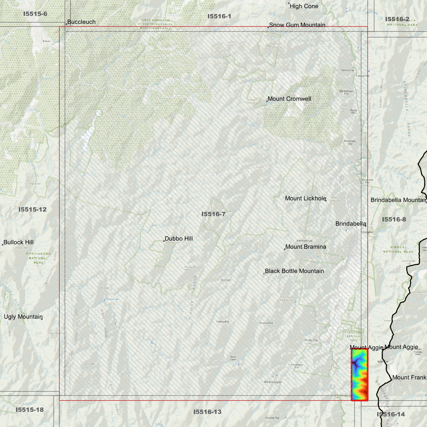 Bramina 1m Digital Elevation Model (I5516-7)