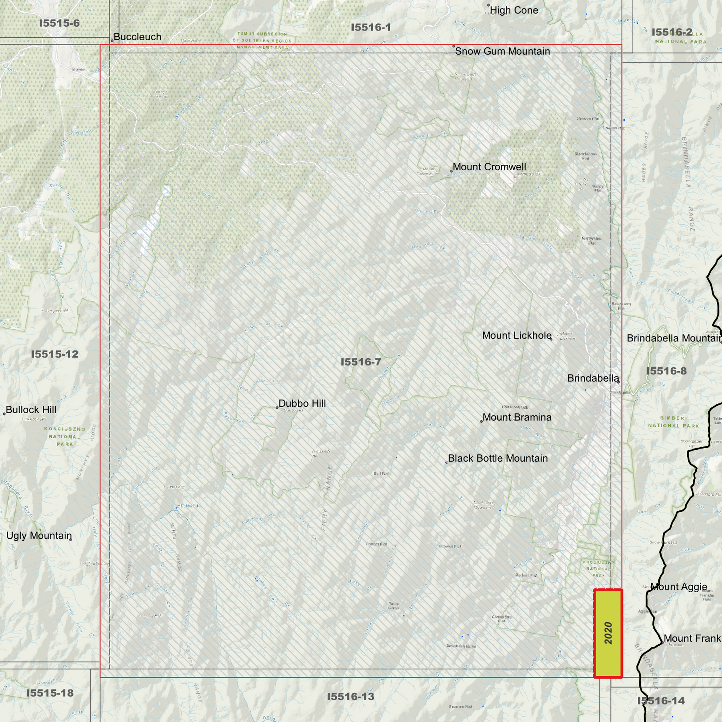 Bramina 1m Digital Elevation Model (I5516-7)