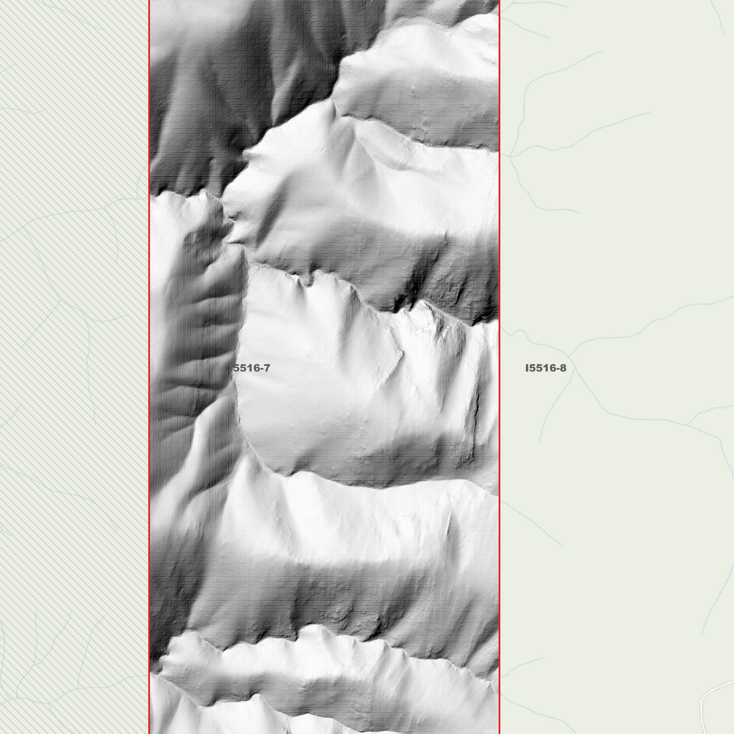 Bramina 1m & 2m Digital Elevation Models (I5516-7)