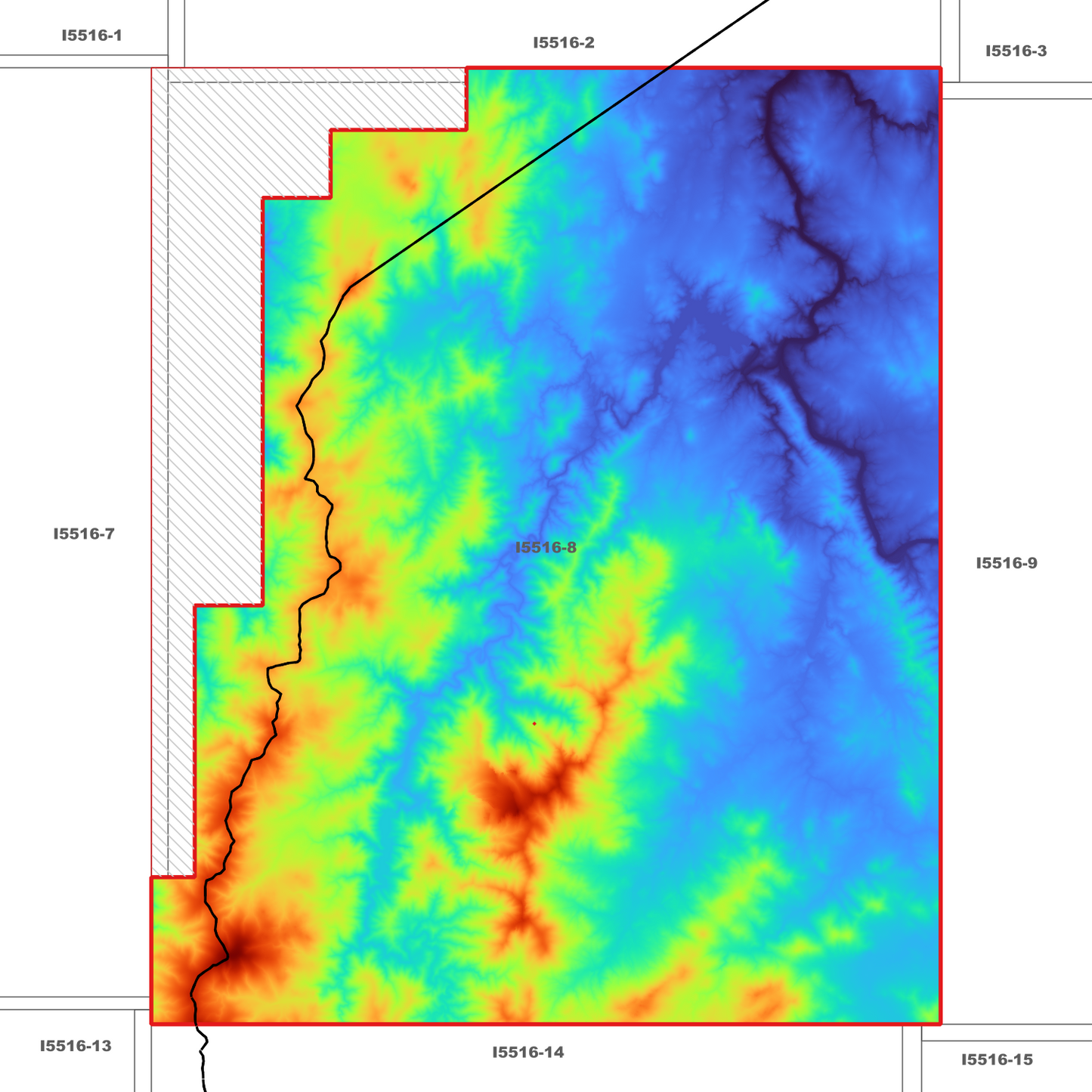 Brindabella 1m Digital Elevation Model (I5516-8)