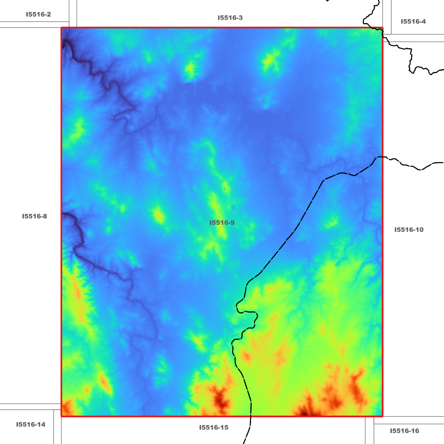 Canberra 1m Digital Elevation Model (I5516-9)