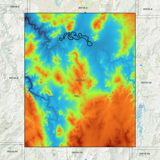 Canberra 1m Digital Elevation Models (I5516-9)