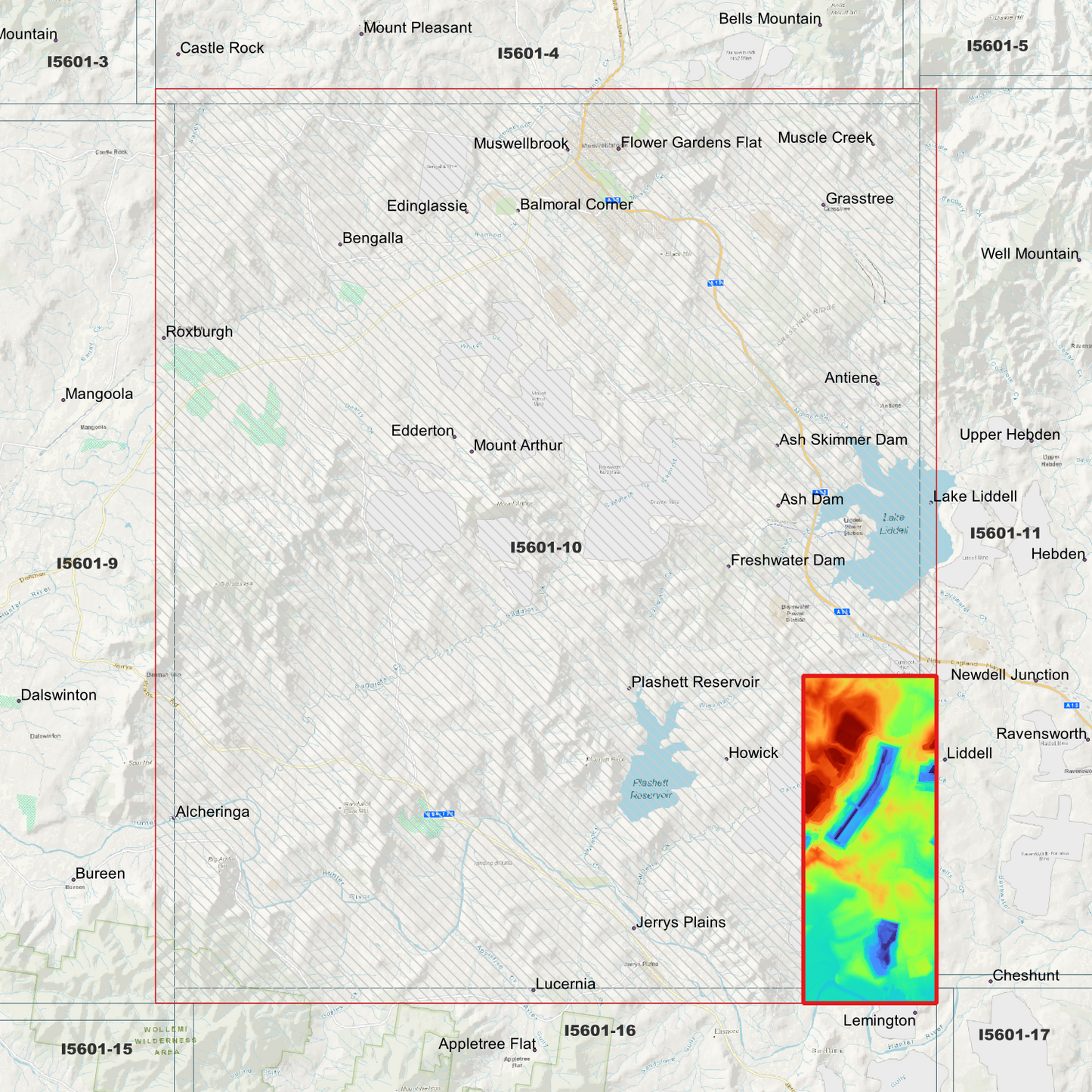 Muswellbrook 1m Digital Elevation Model (I5601-10)