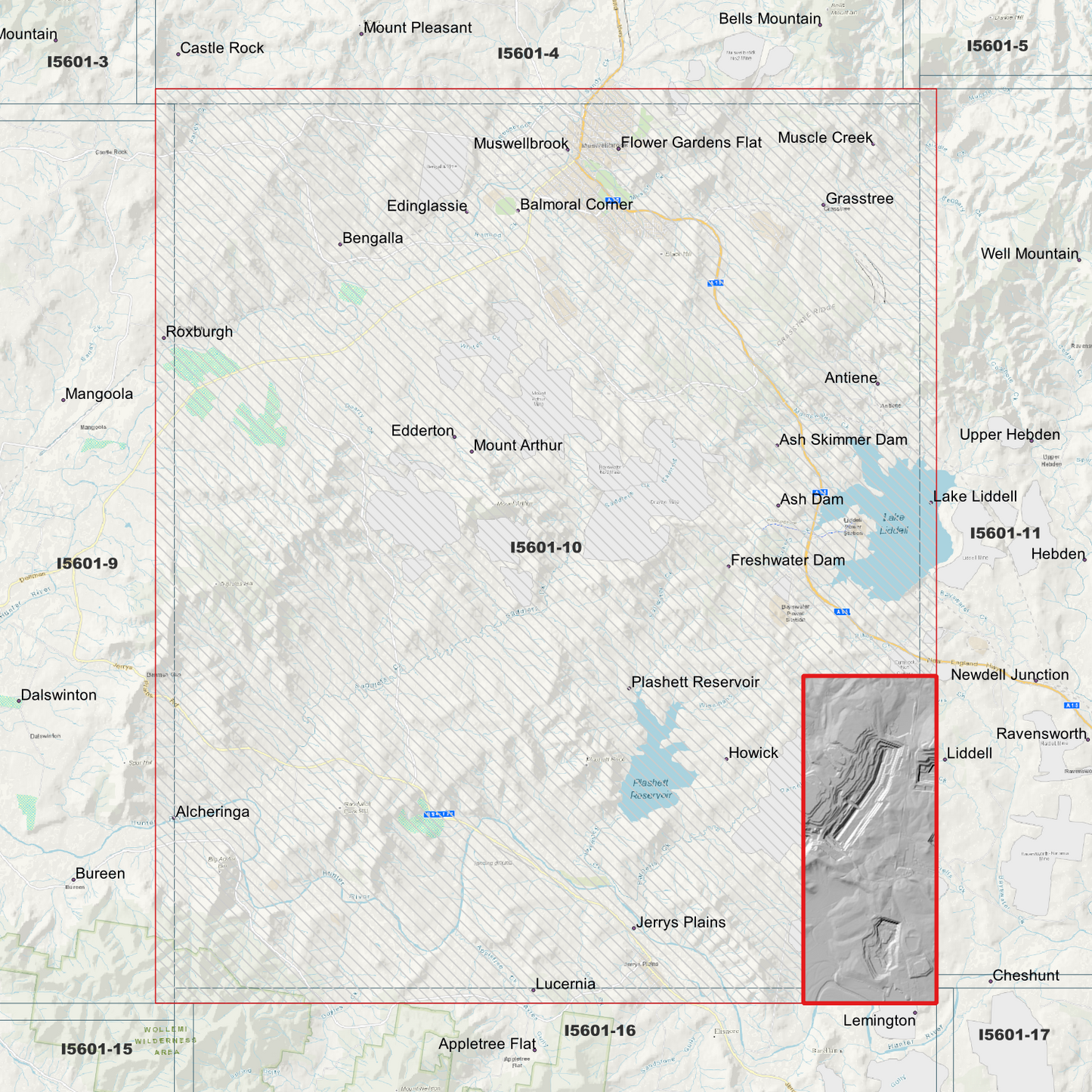 Muswellbrook 1m Digital Elevation Model (I5601-10)