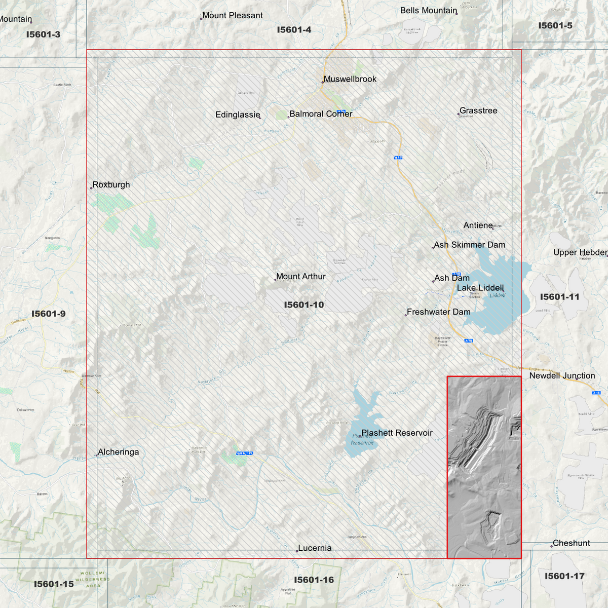 Muswellbrook 1m & 2m Digital Elevation Models (I5601-10)