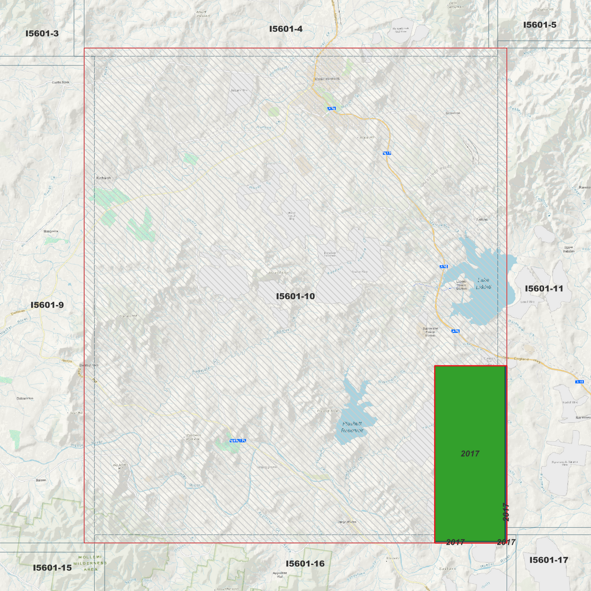 Muswellbrook 1m & 2m Digital Elevation Models (I5601-10)