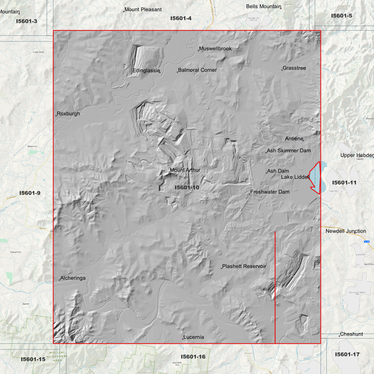 Muswellbrook 1m & 2m Digital Elevation Models (I5601-10)