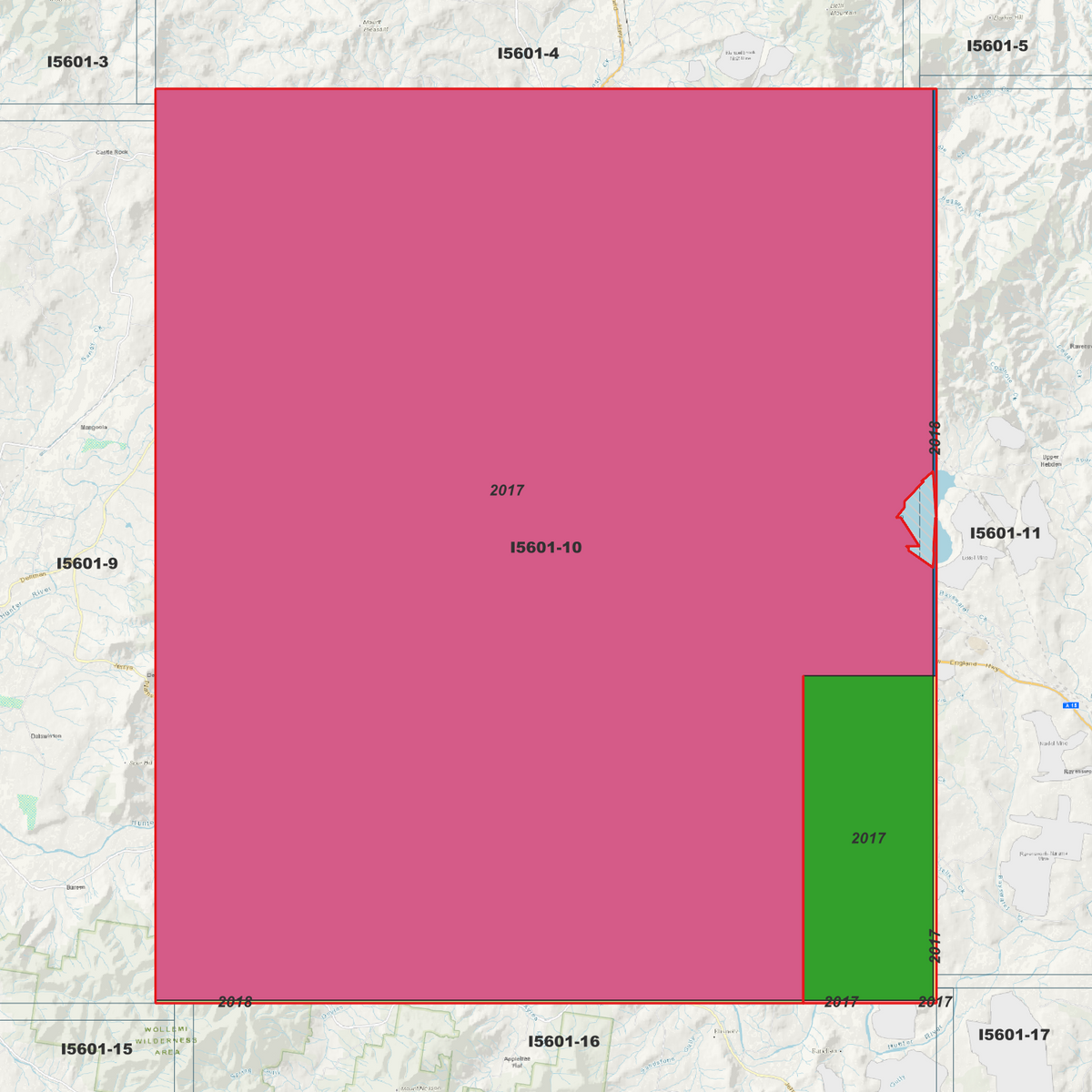 Muswellbrook 1m & 2m Digital Elevation Models (I5601-10)