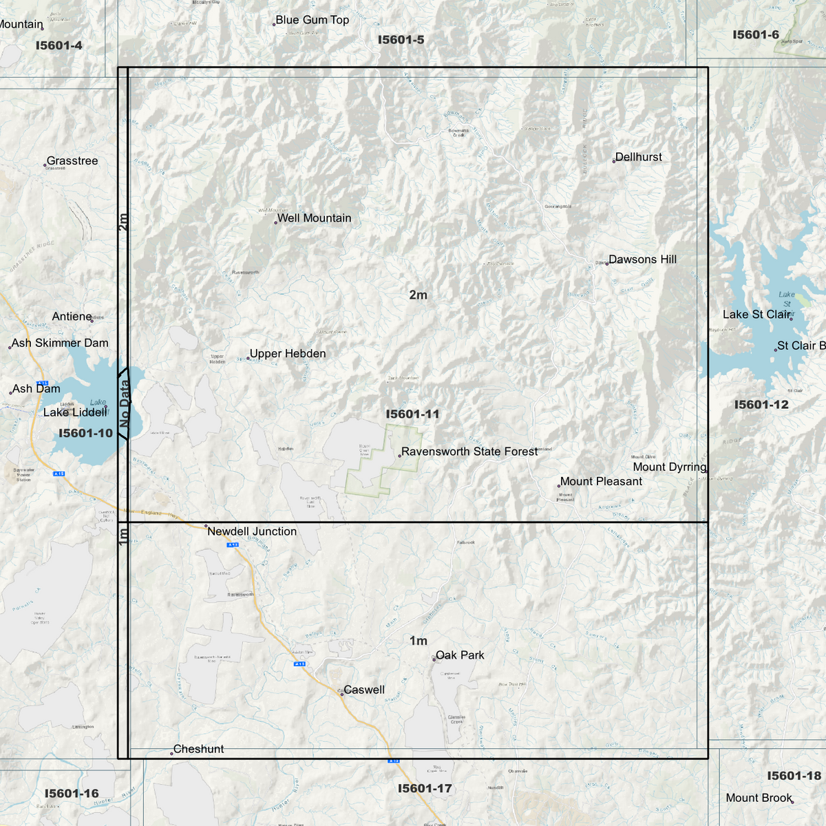 Ravensworth 1m & 2m Digital Elevation Models (I5601-11)