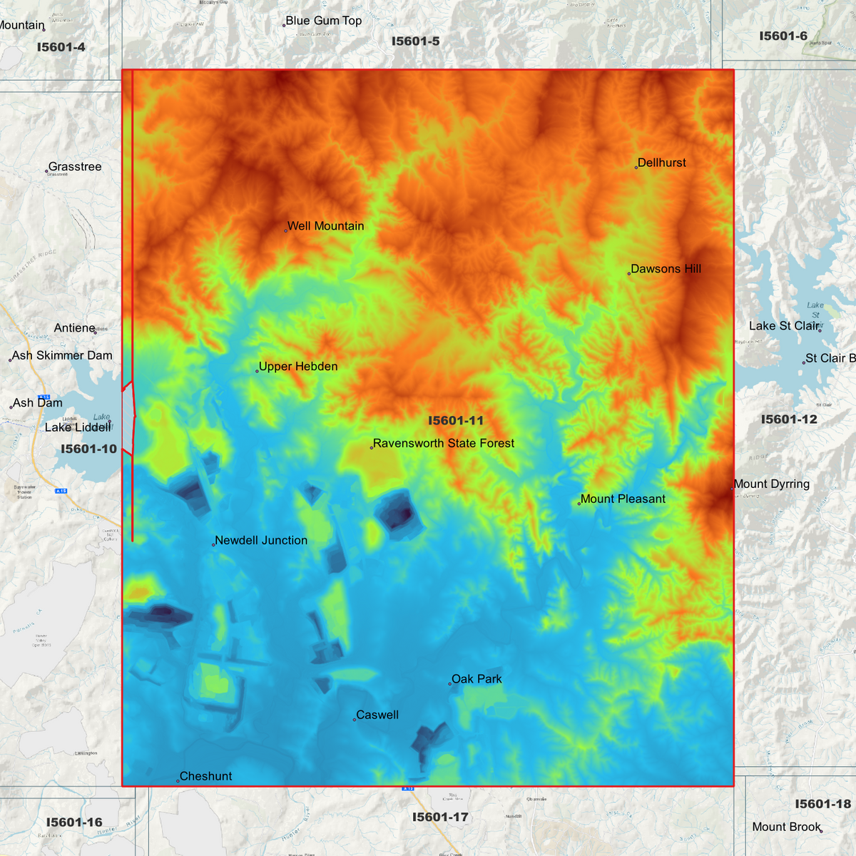 Ravensworth 1m & 2m Digital Elevation Models (I5601-11)