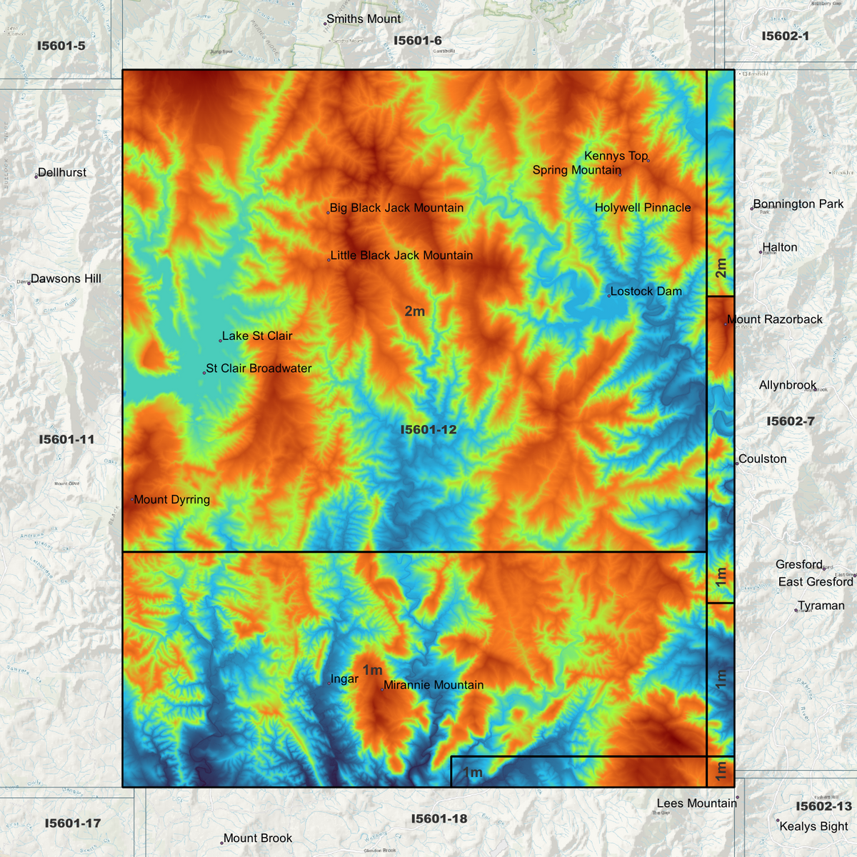 Lostock 1m & 2m Digital Elevation Models (I5601-12)