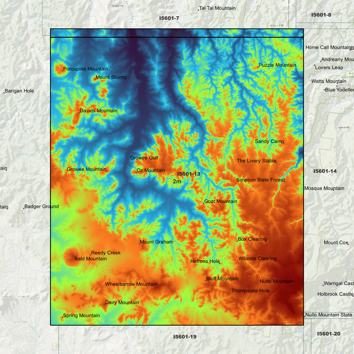 Puzzle 2m Digital Elevation Models (I5601-13)