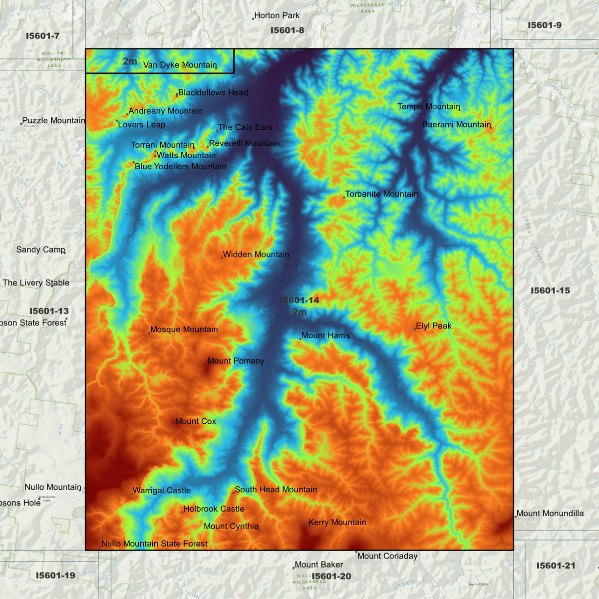 Pomany 2m Digital Elevation Models (I5601-14)