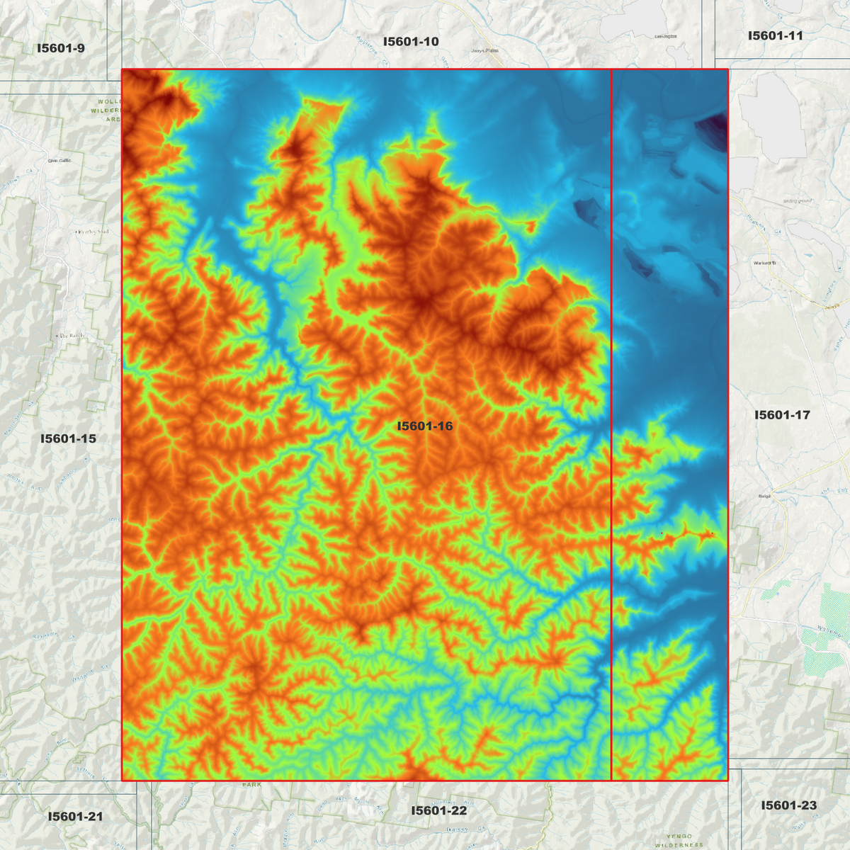 Appletree 1m & 2m Digital Elevation Models (I5601-16)