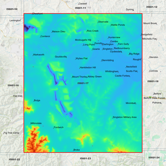 Singleton 1m Digital Elevation Model (I5601-17)