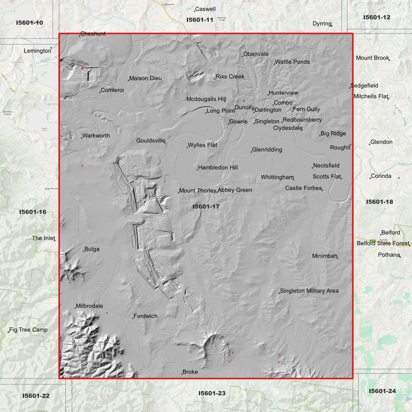 Singleton 1m Digital Elevation Model (I5601-17)