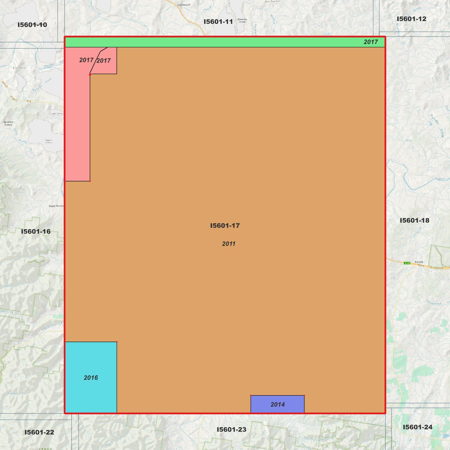 Singleton 1m Digital Elevation Model (I5601-17)