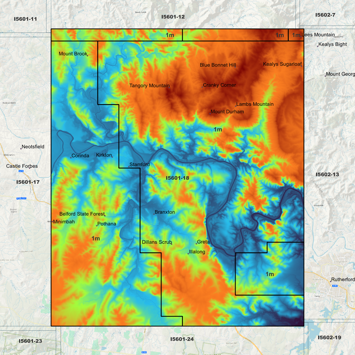 Leconfield 1m Digital Elevation Models (I5601-18)
