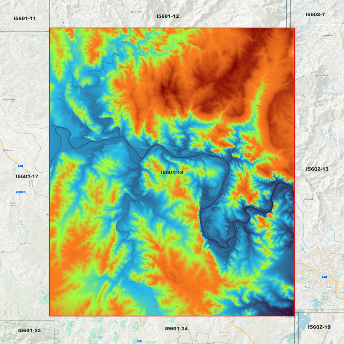 Leconfield 1m Digital Elevation Models (I5601-18)