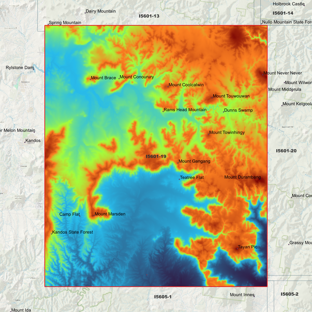 Mount Marsden 1m & 2m Digital Elevation Models (I5601-19)