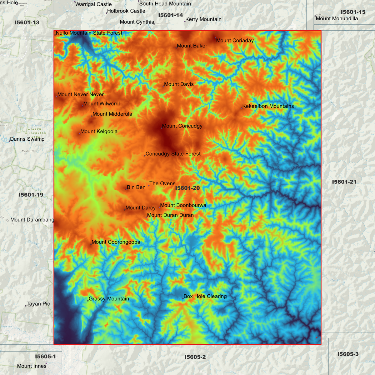 Coricudgy 2m Digital Elevation Models (I5601-20)