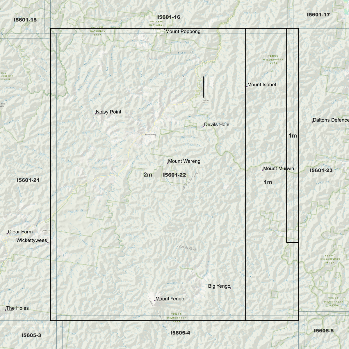 Howes Valley 1m & 2m Digital Elevation Models (I5601-22)