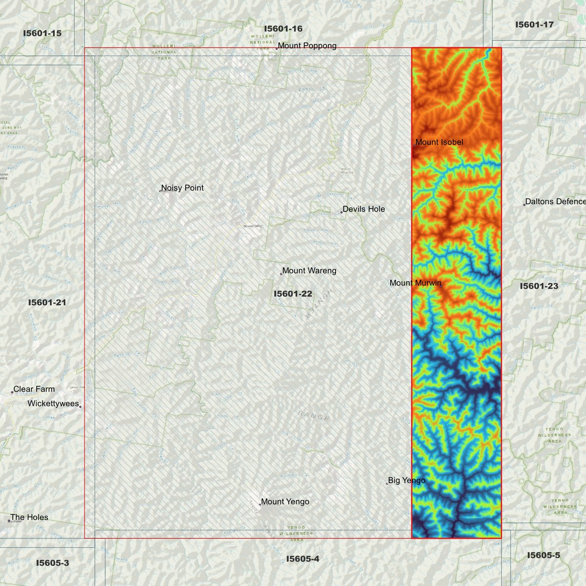 Howes Valley 1m & 2m Digital Elevation Models (I5601-22)