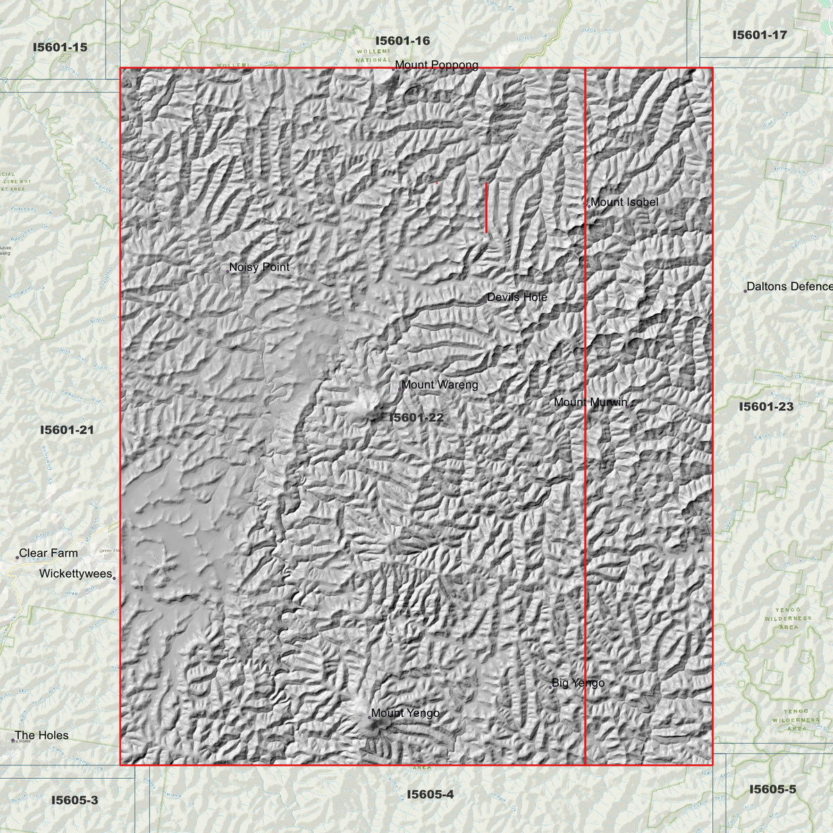 Howes Valley 1m & 2m Digital Elevation Models (I5601-22)