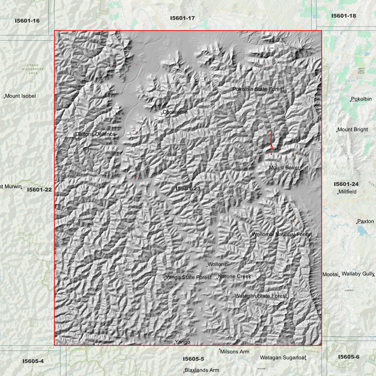 Wollombi 1m Digital Elevation Models (I5601-23)