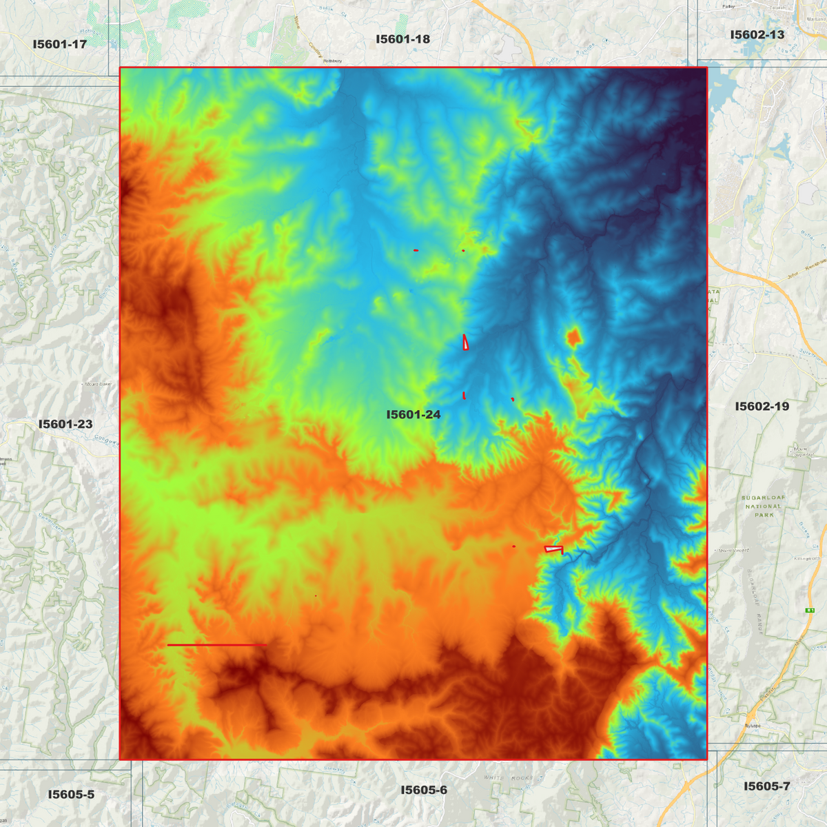 Cessnock 1m Digital Elevation Models (I5601-24)