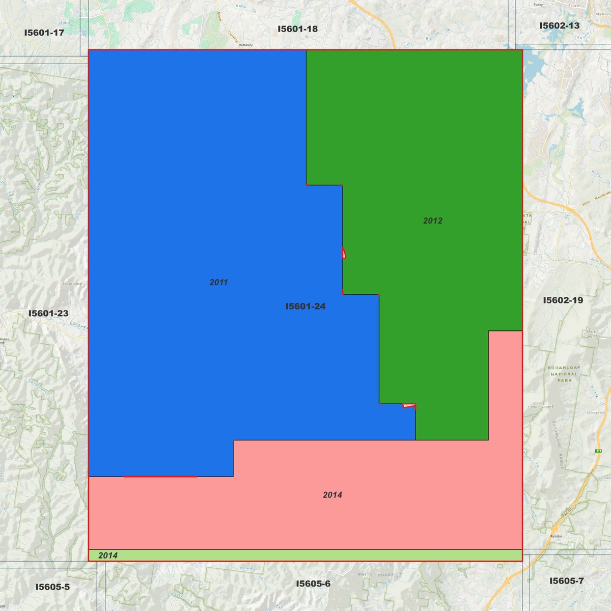 Cessnock 1m Digital Elevation Models (I5601-24)