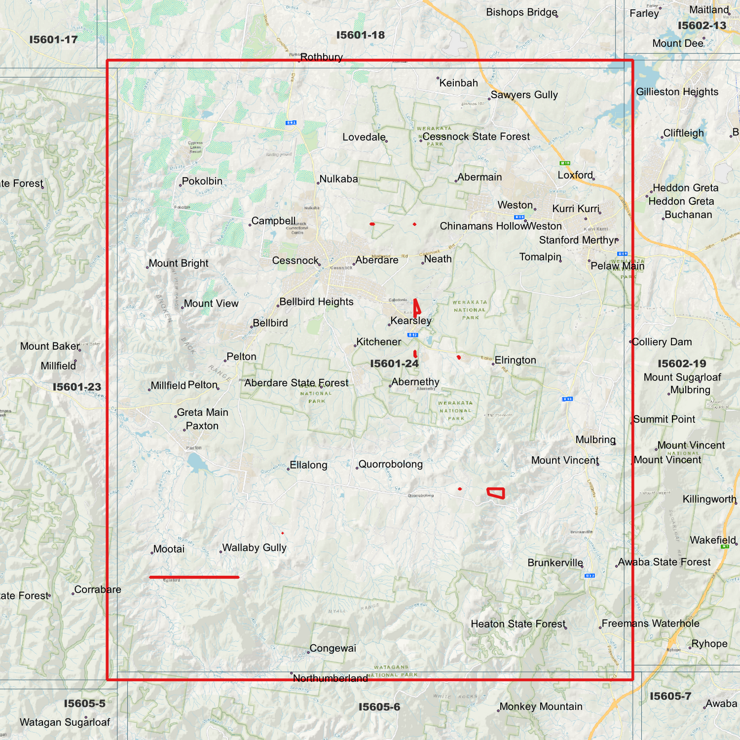 Cessnock 1m Digital Elevation Model (I5601-24)
