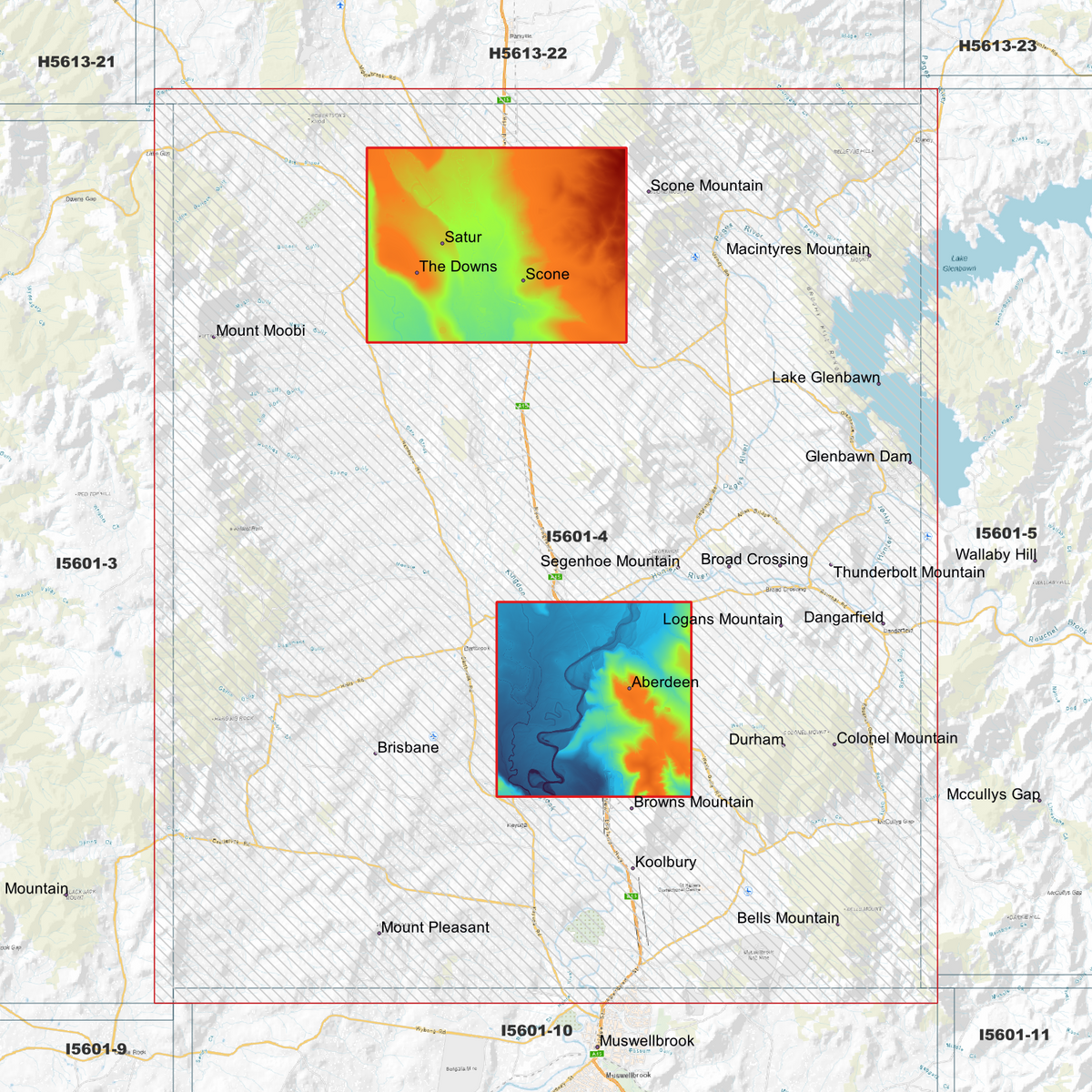 Scone 1m & 2m Digital Elevation Models (I5601-4)