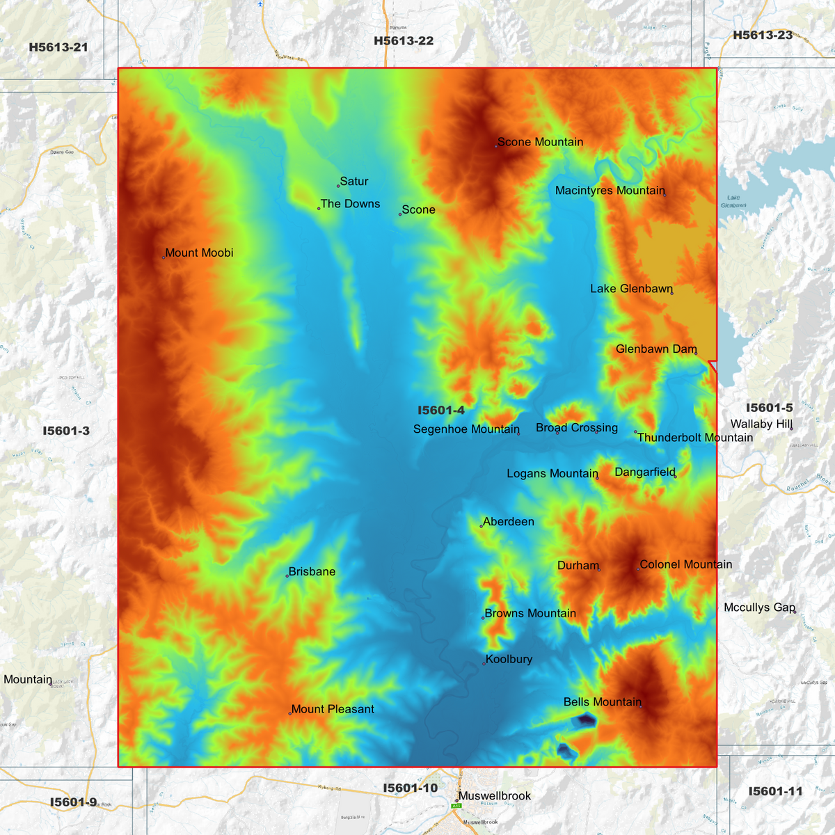 Scone 1m & 2m Digital Elevation Models (I5601-4)