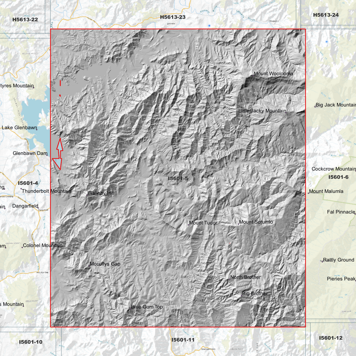 Tudor 2m Digital Elevation Models (I5601-5)